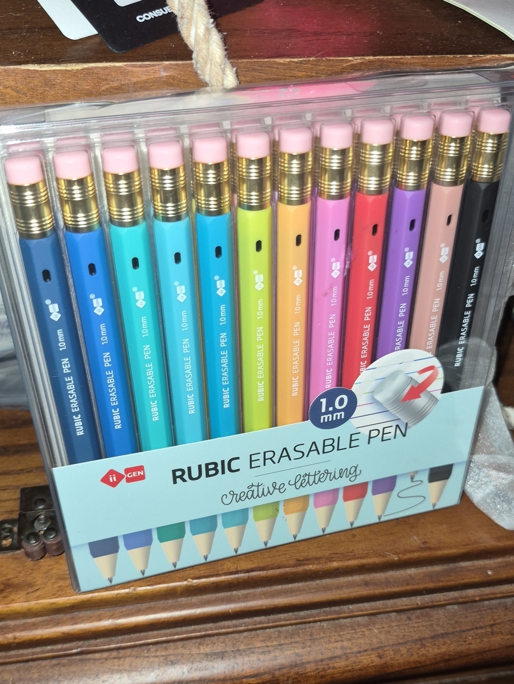 Erasable Pen Set - Multicolor Creative Lettering Nwt